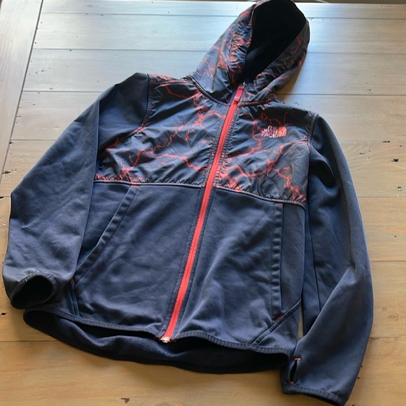 Boys North Face zip up fleece lined jacket . No tears or snags - Picture 1 of 7
